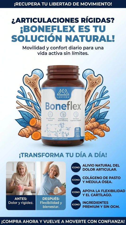 Boneflex - Ayuda a calmar la inflamación articular y mejora el movimiento de forma natural.