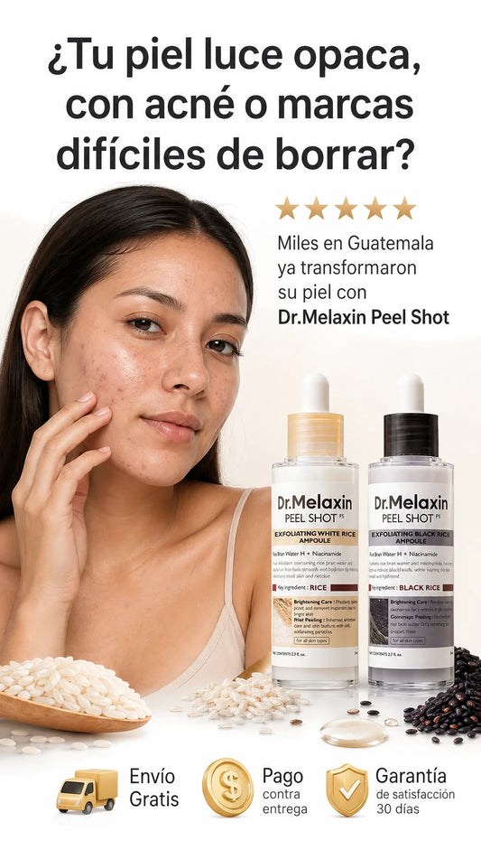 Kit 2 en 1 - Dr Melaxin Arroz Negro + Arroz Blanco